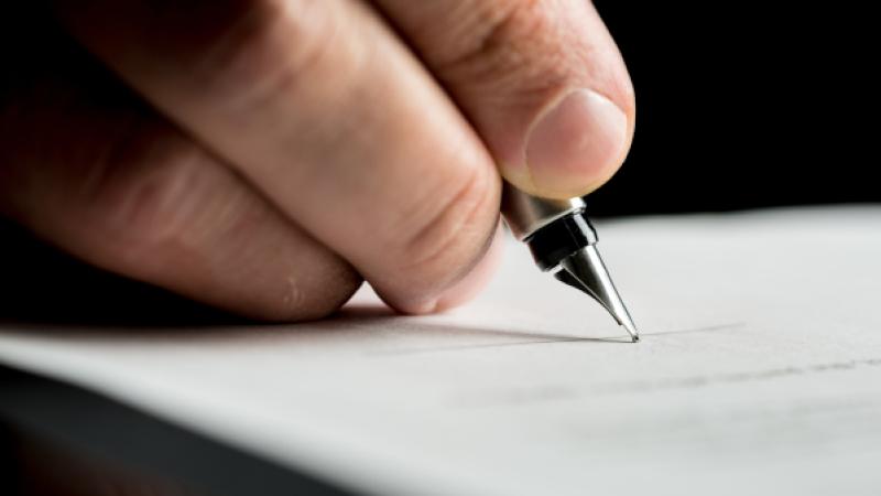 Ondertekenen document