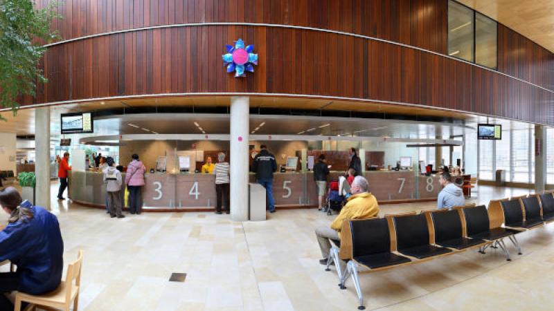 Balie in gemeentehuis