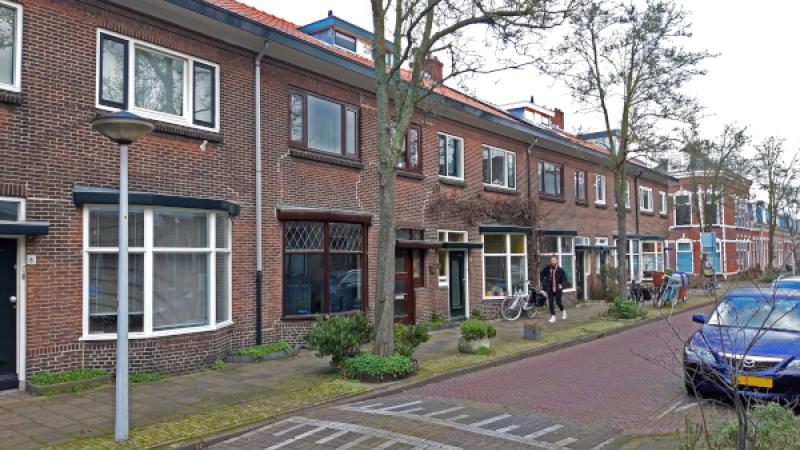 Straatbeeld van in een stad