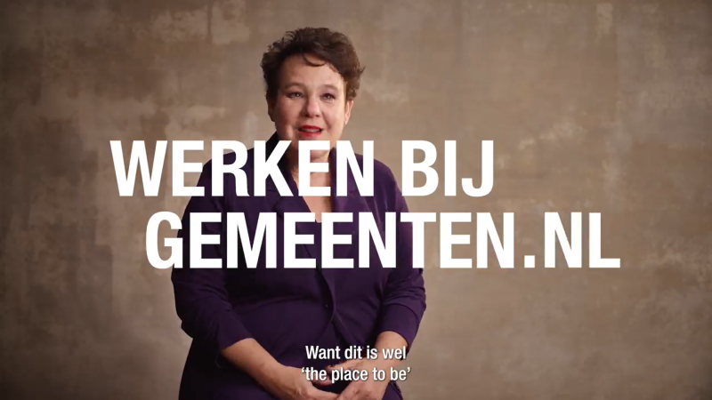 Sharon Dijksma in video van campagne werkenbijgemeenten.nl