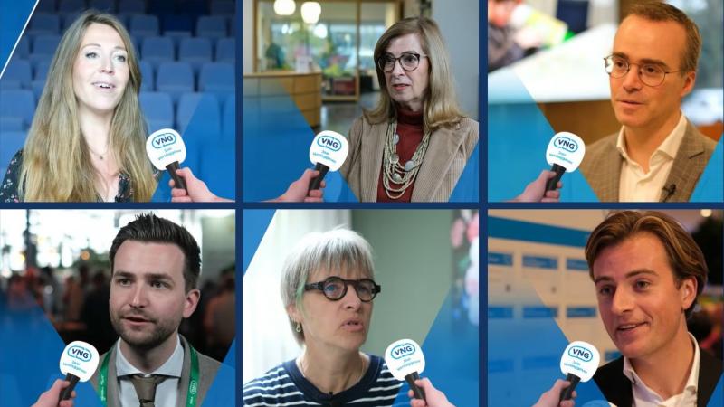 Compilatie van beelden van de Jaarverslaggever