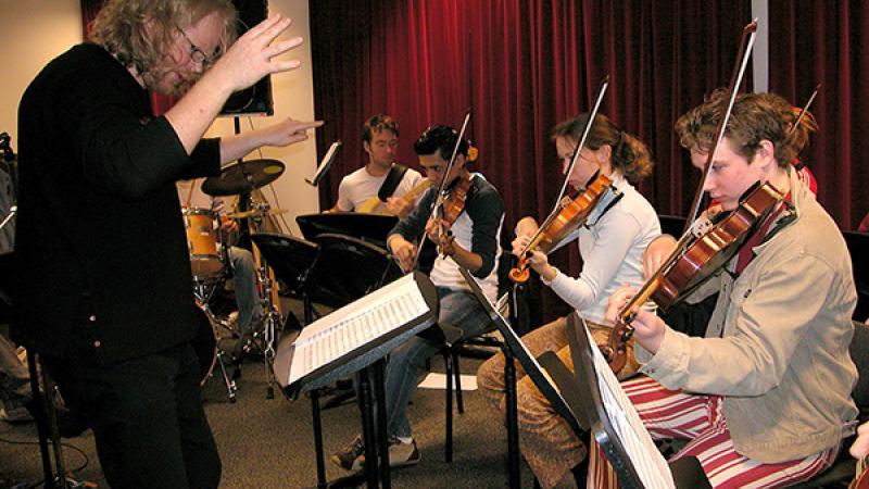 Muzikanten in orkest