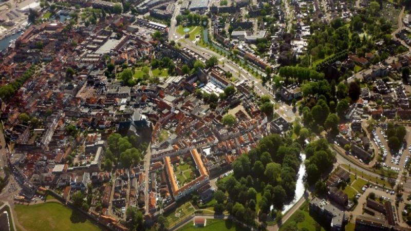 Bovenaanzicht stad