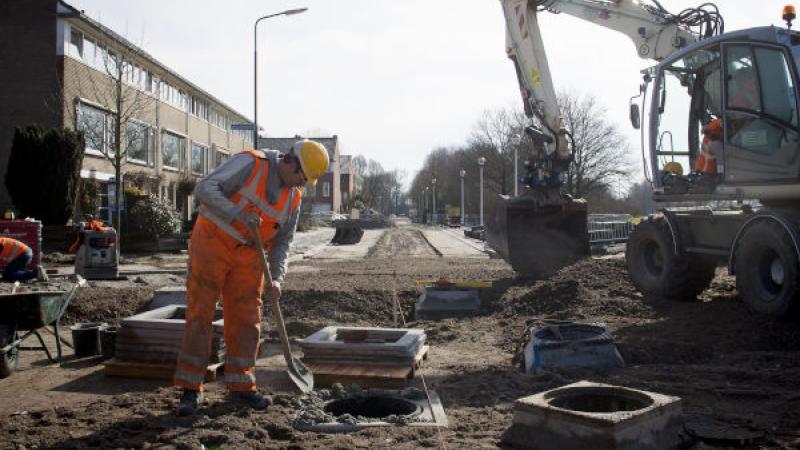 Werkzaamheden in de wegenbouw