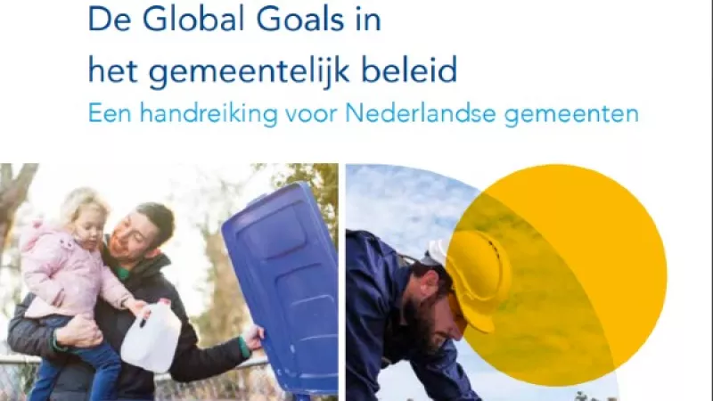Cover van handreiking De global goals in het gemeentelijke beleid