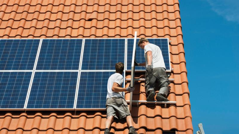Zonnepanelen op dak