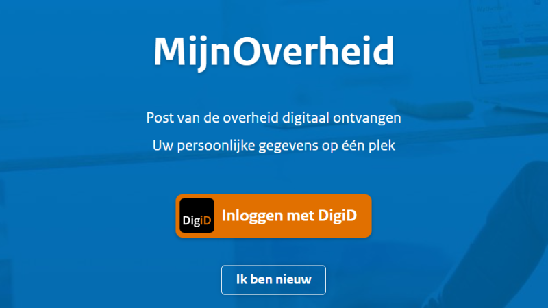 screenshot mijnoverheid nl