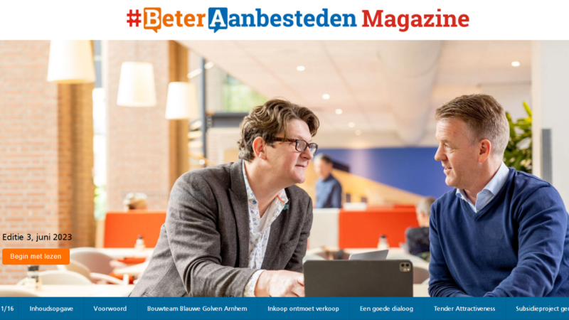Voorpagina van Beter Aanbesteden Magazine 3