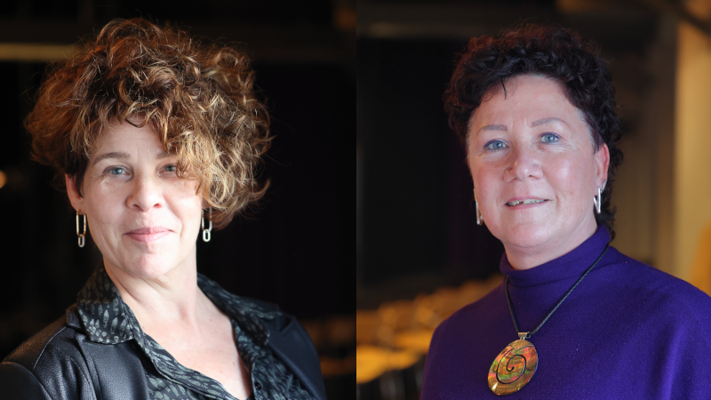 Portret van Anita Roosendaal en Martha Heuvelink