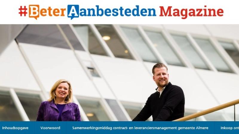 Cover van Beter Aanbesteden Magazine, met 2 van de geïnterviewden