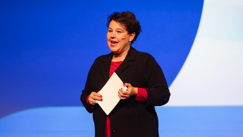 Sharon Dijksma spreekt op de ALV van 24 mei 2024