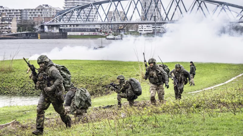 Oefening Defensie in Nijmegen