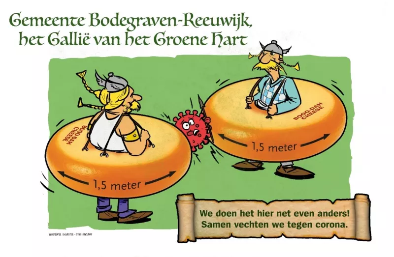 Lokale coronacampagne met Galliers en kaas - gemeente Bodegraven
