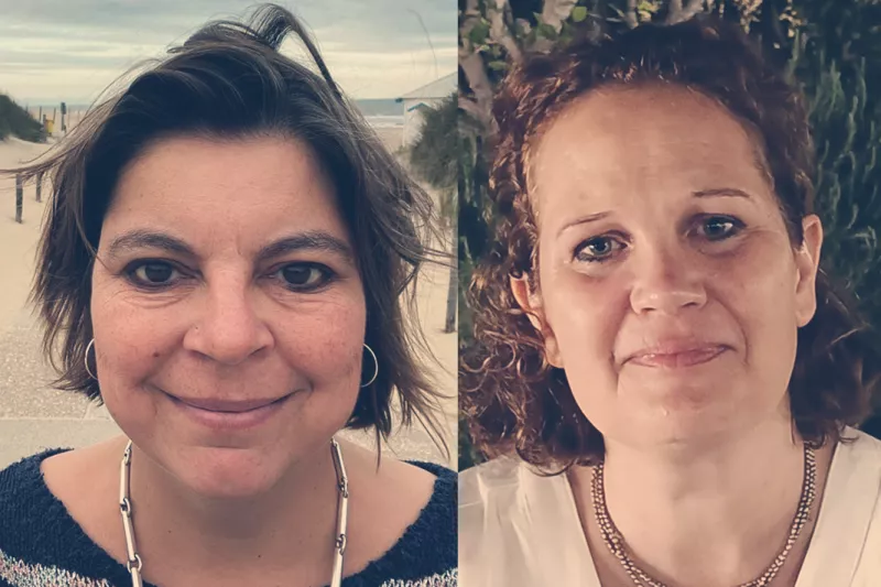 Afbeelding van twee vrouwen