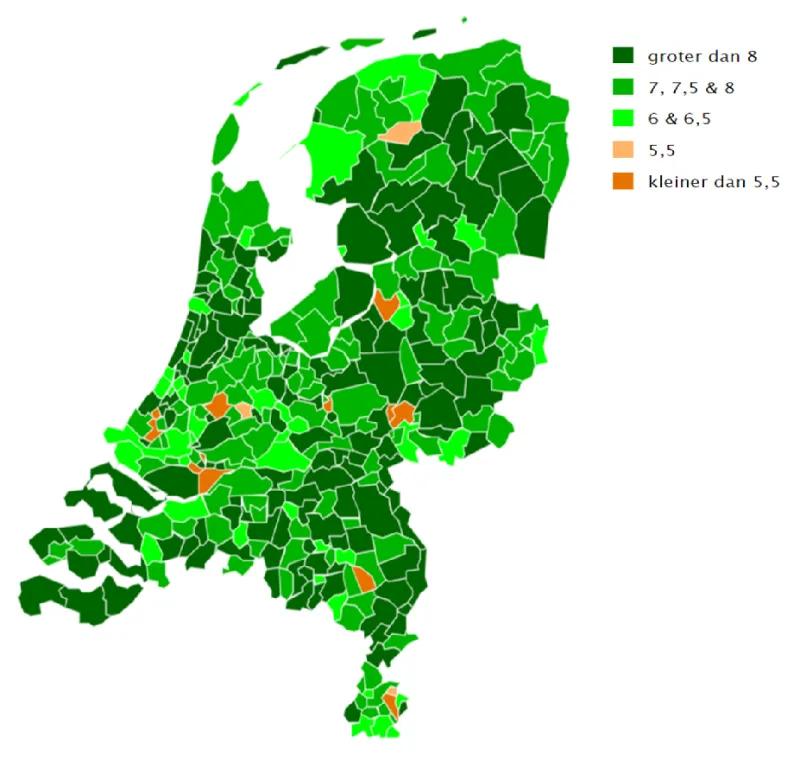 Financiële conditie gemeenten op basis van de jaarrekeningen 2023