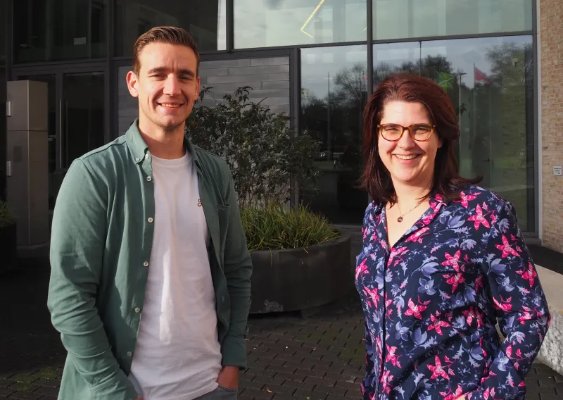 Foto van Chris Lubbers en Tom Nierkes